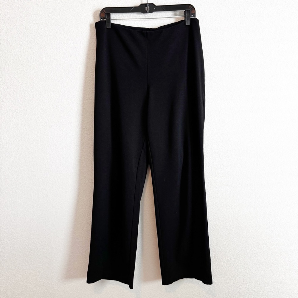 Eileen Fisher Women's Black Viscose Ponte Pull On Pants Size XL